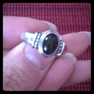 Retired James Avery Black Onyx Ring